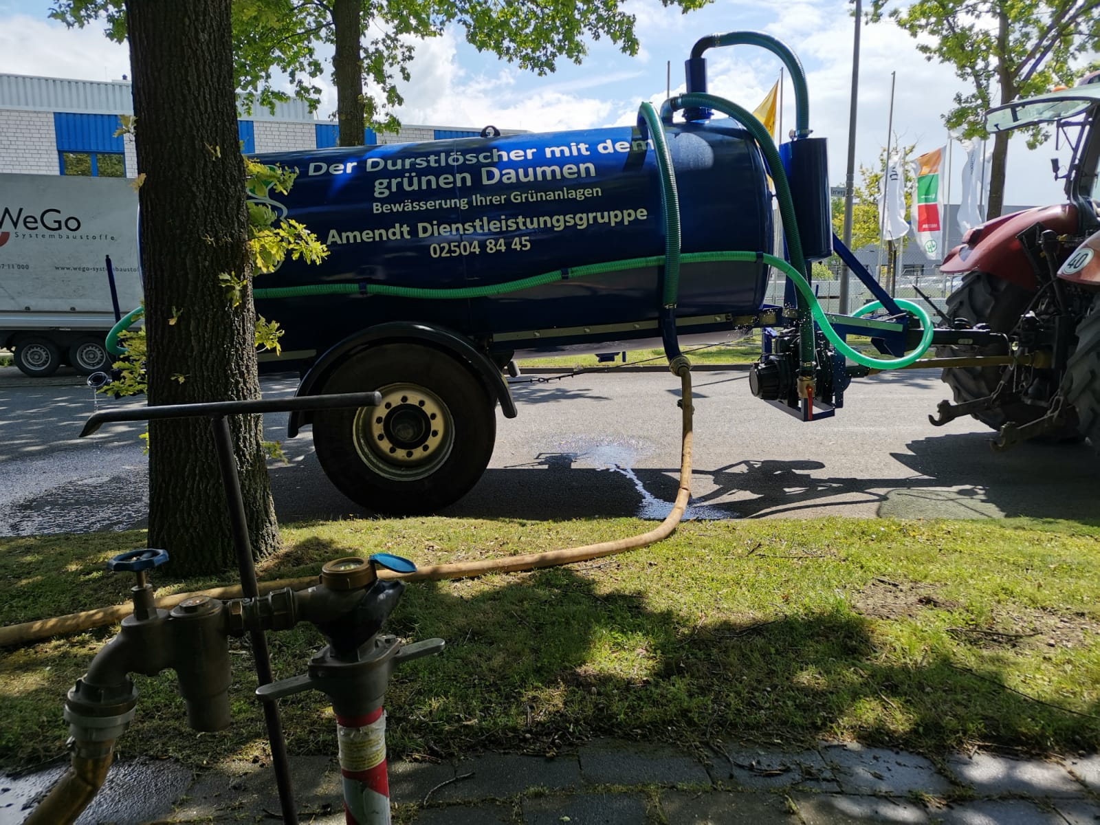 Wassertank befüllen, Bewässerung