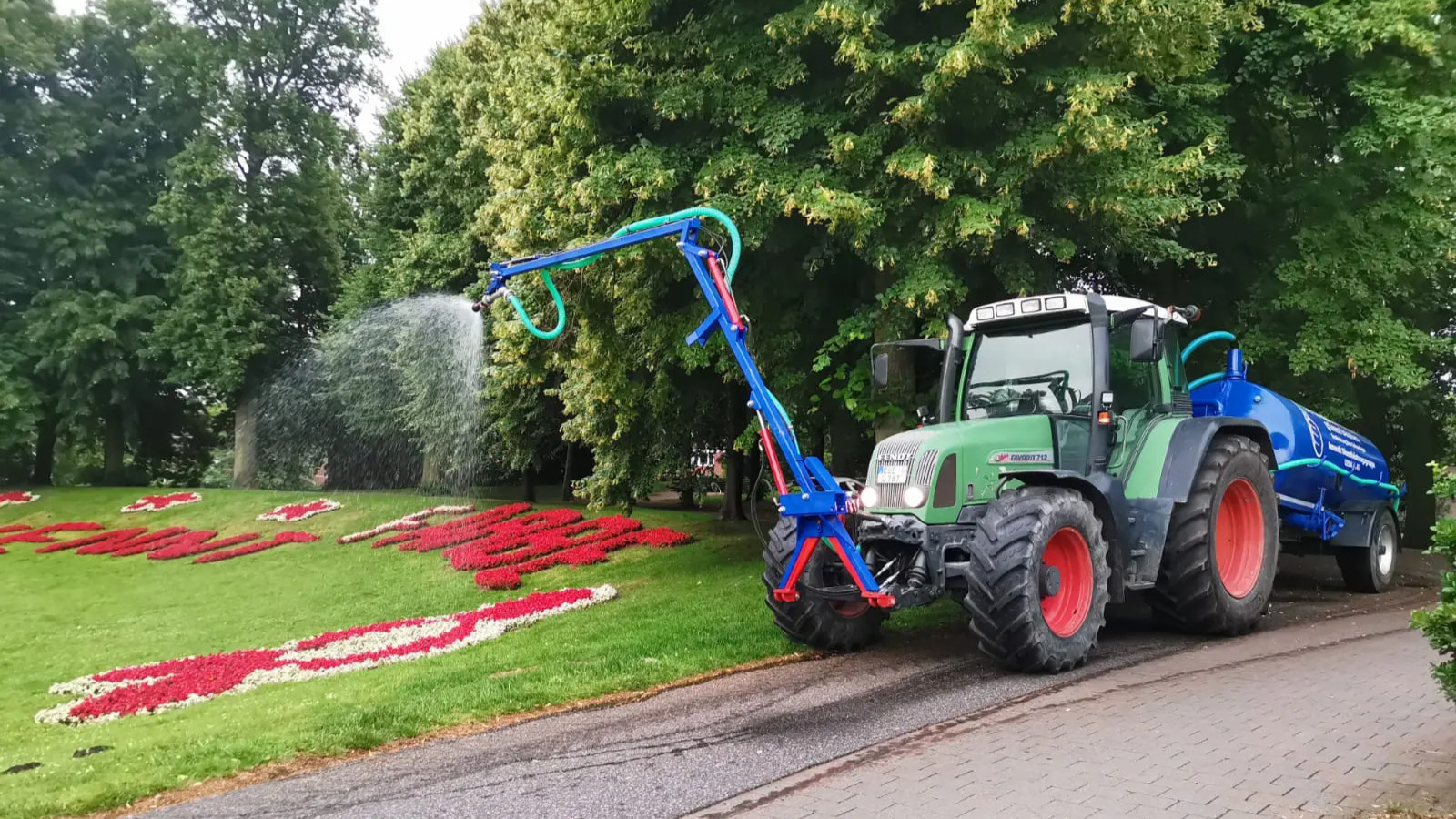 Bewässerung, Gießarm, Wassertank